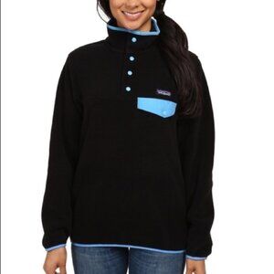 Women's Black Patagonia w/ Blue Lining | Synchilla Fleece